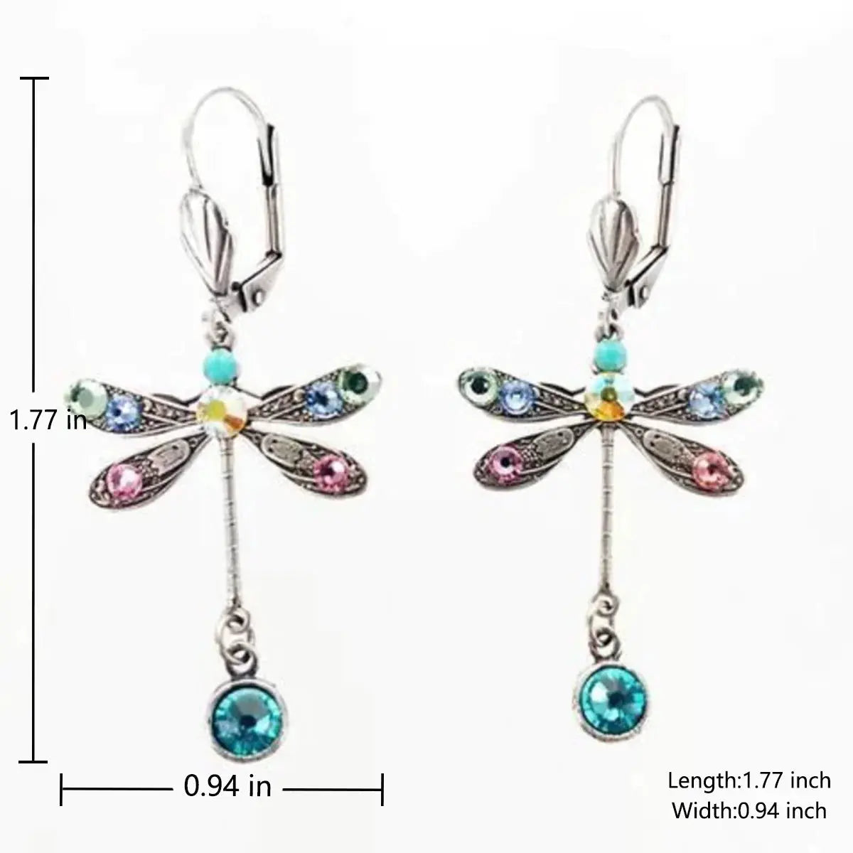 Carved Dragonfly Earrings