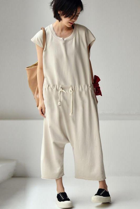Limited Stock- 100% Cotton Cinched Jumpsuits