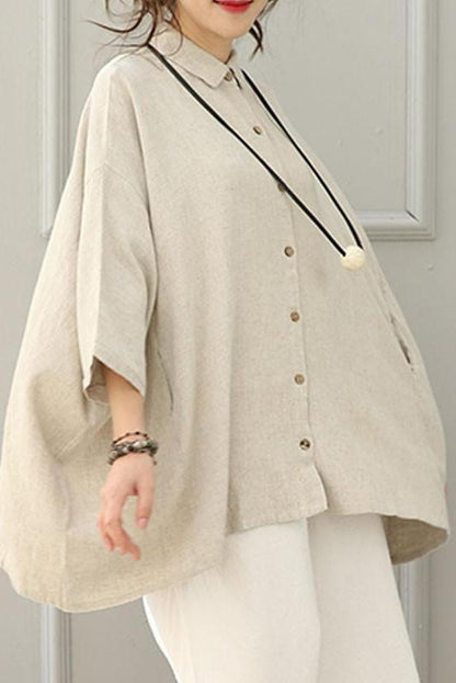 Limited Stock- Simple Loose Pure Color Shirt