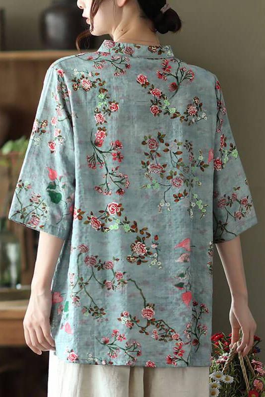 Cotton Linen Irregular Shirt