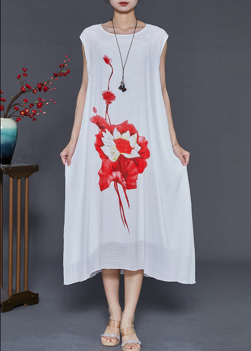Mulberry Print Chiffon Cardigan and Dress Two Pieces Set Summer