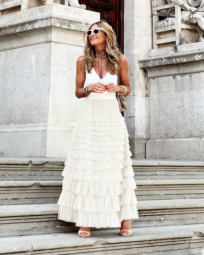 Skirt With Ruffled Trim