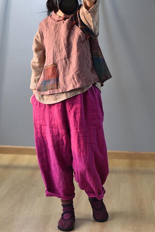 Limited Stock- Summer 100% Linen Harem Pants