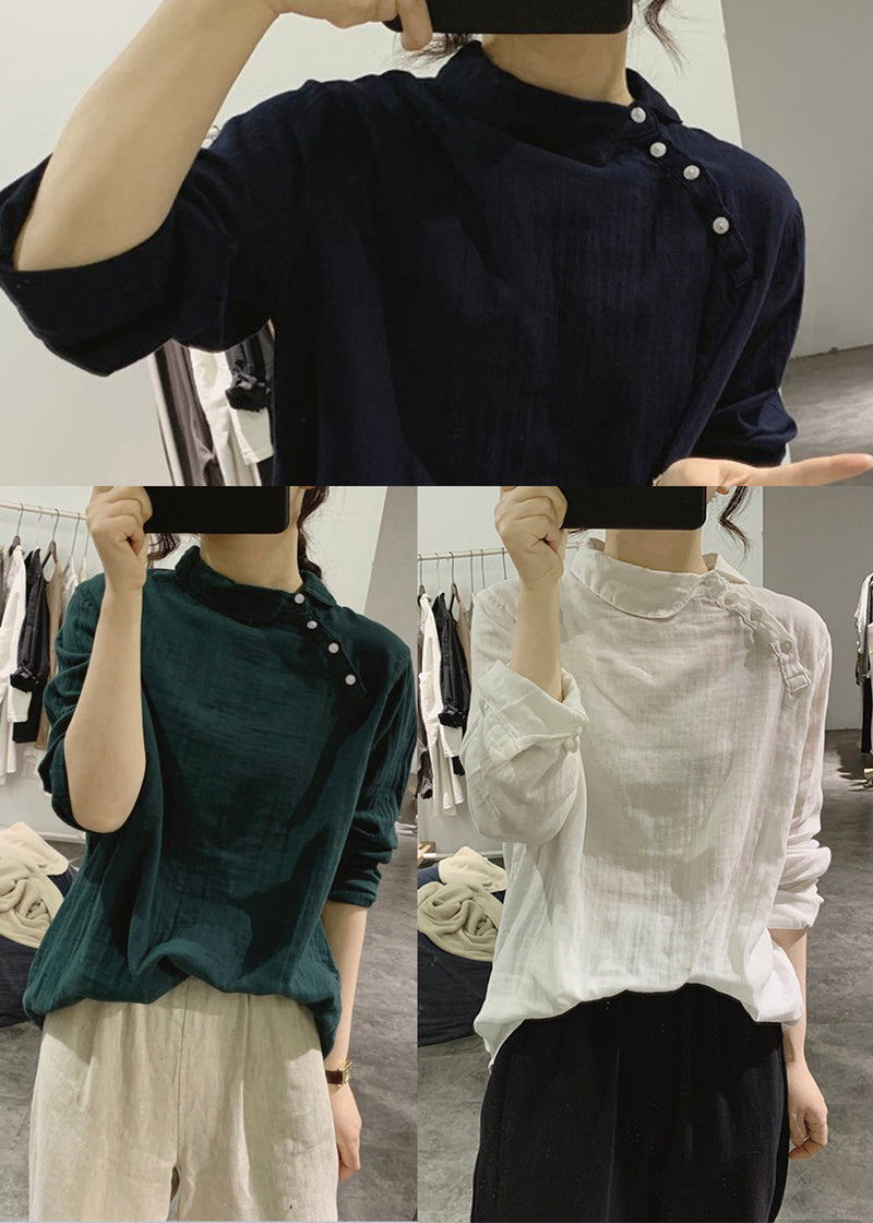 Tea Green Oversized Cotton Top Spring