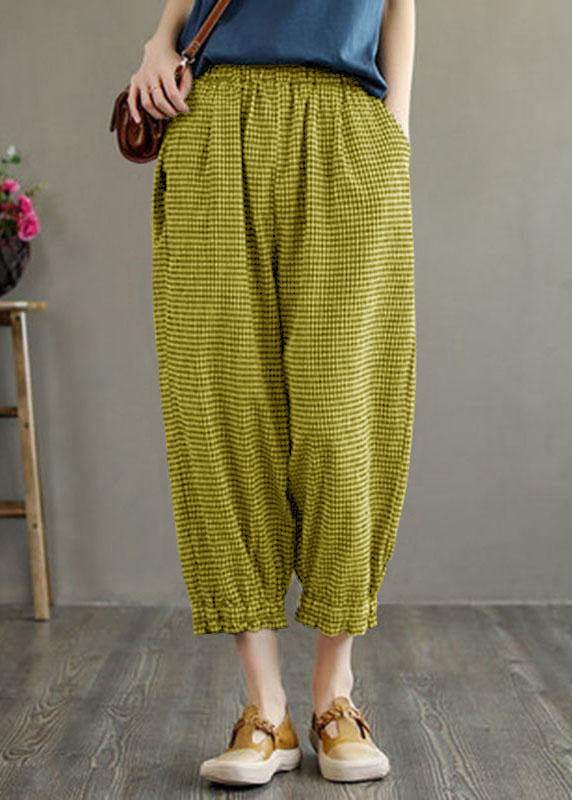 Blue Pockets Summer Linen Pants