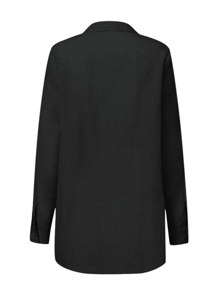 White Peter Pan Collar Lace Up Cotton Shirts Spring
