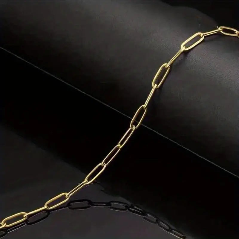 Stainless Steel Rectangular Cross Necklace