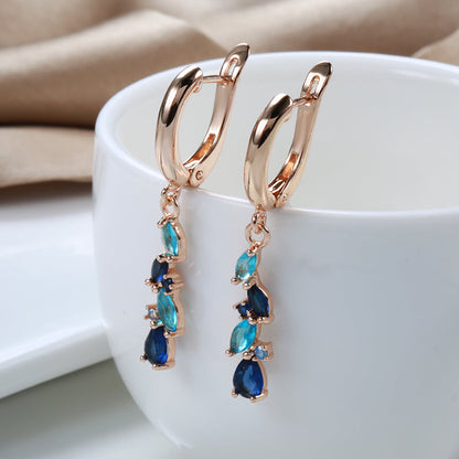Blue Crystal Earrings