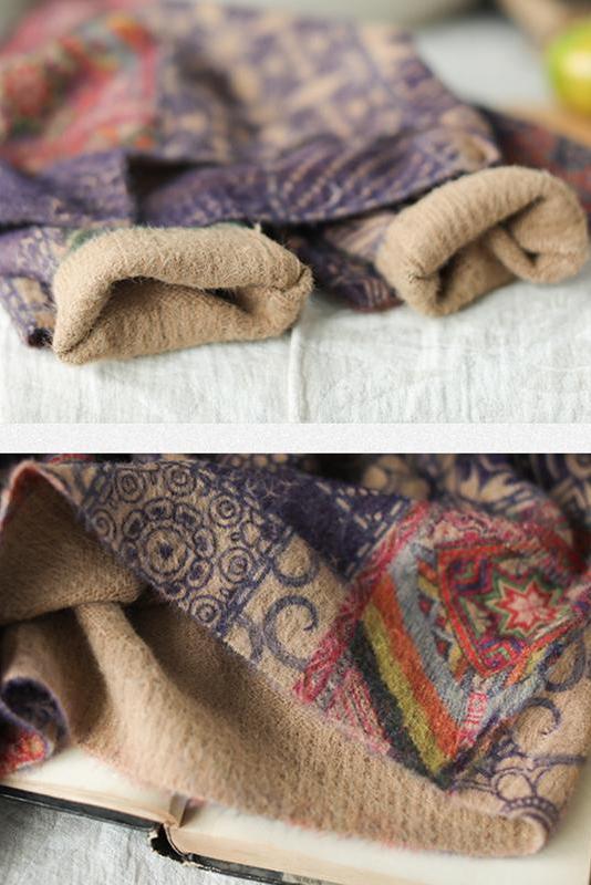 Colored Printed Soft Comfortable Warm Sweater