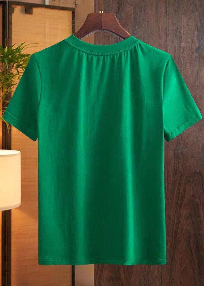 Handmade Green Shirts Short Sleeve