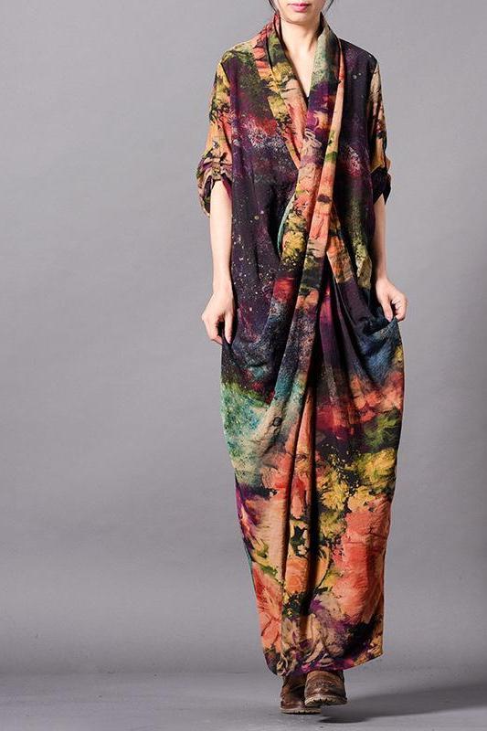 Loose Chiffon Maxi Dresses Clothes for Spring