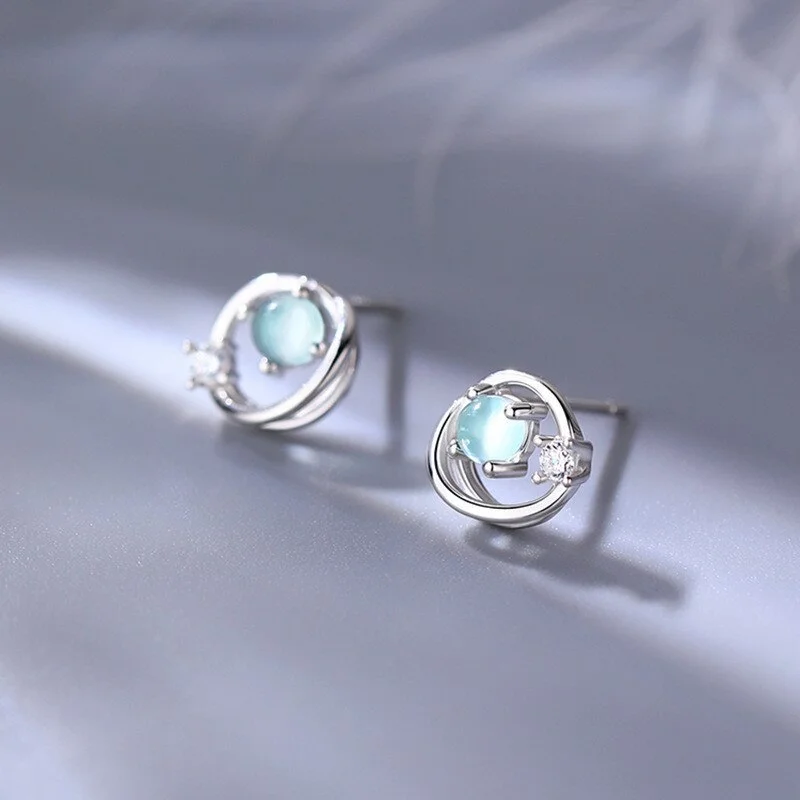 Moon Crystal Earrings
