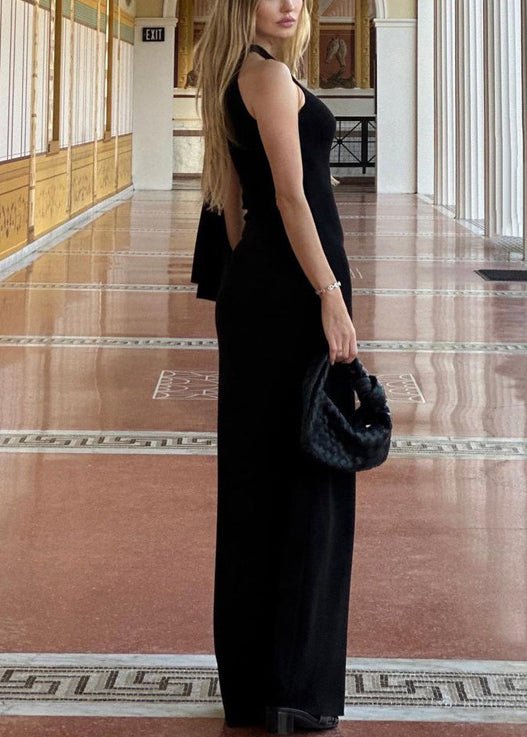 Apricot One Shoulder Slim Fit Silk Long Dress Summer