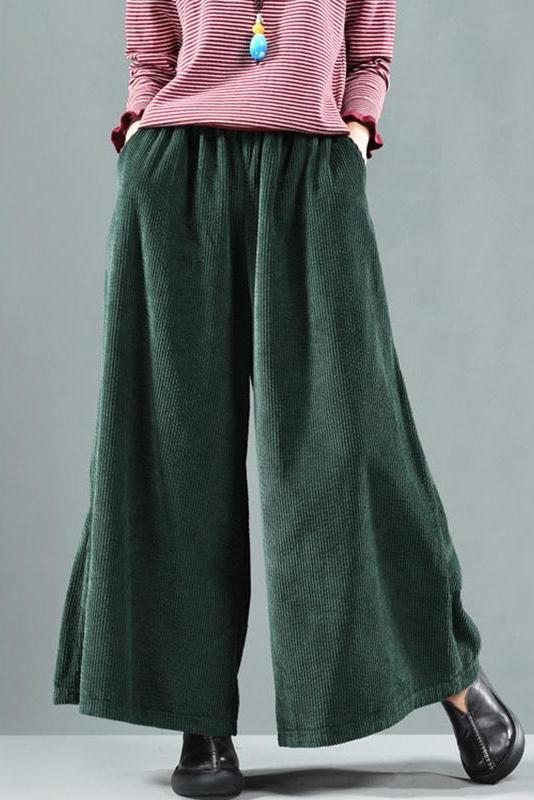 Limited Stock- Retro Pure Color Autumn Corduroy Pants
