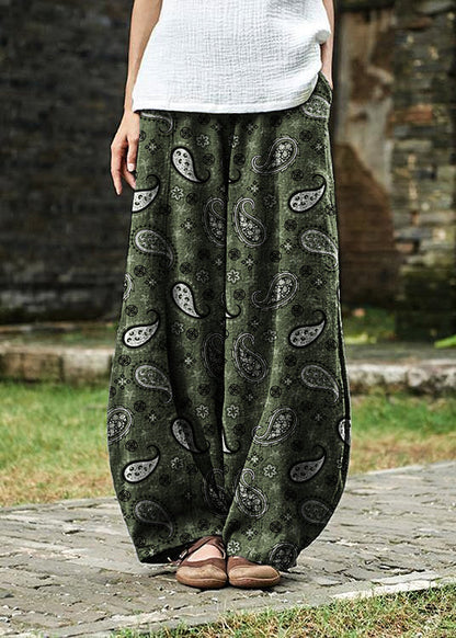 Cotton and Linen Chinese Style Ramie Wild Pants Yoga Pants