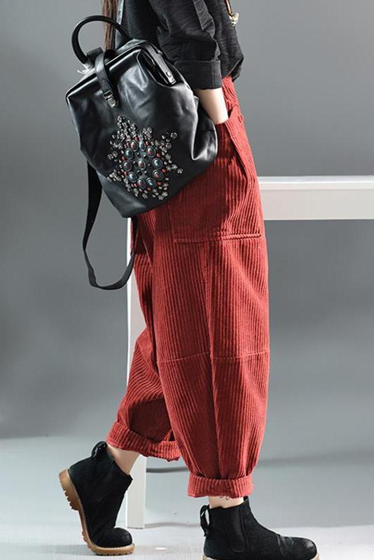 Limited Stock- Spring Retro Corduroy Pants
