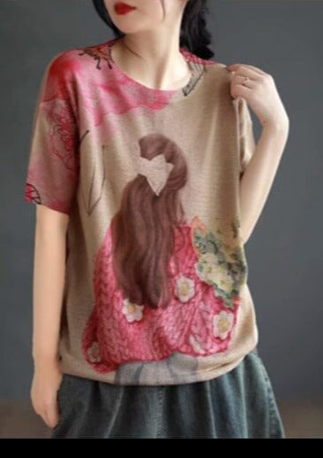 Stylish Print Cotton Summer Tops