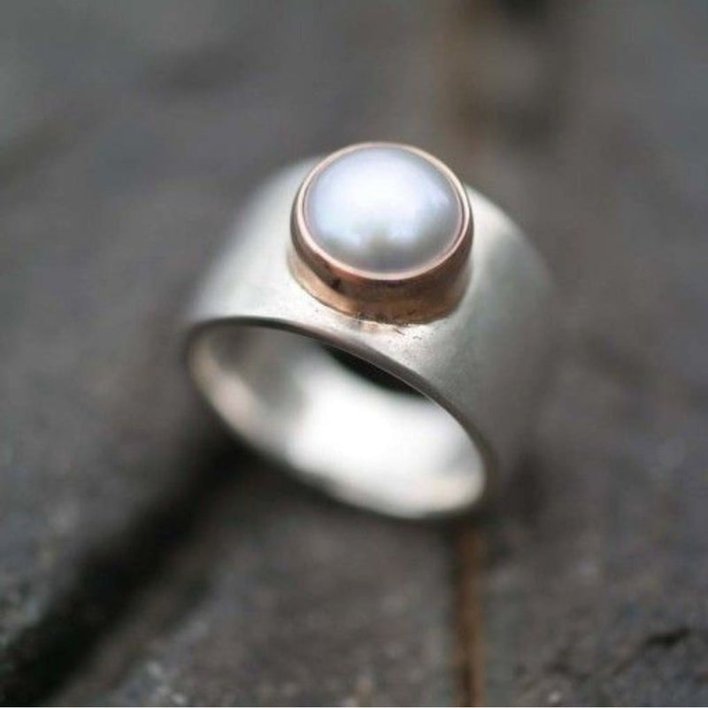 Pearl Silver Ring