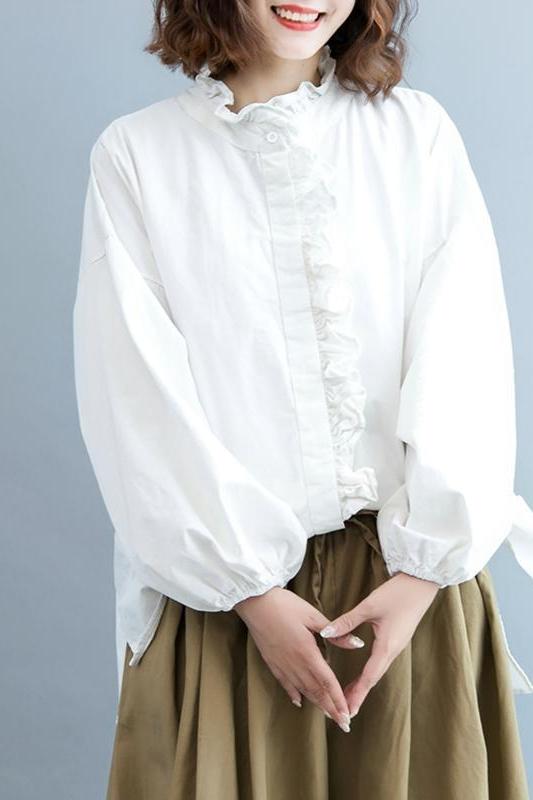 Cotton Shirt Fall Tops