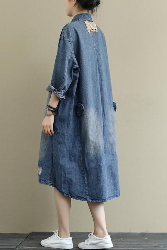 Long Sleeved Denim Dress