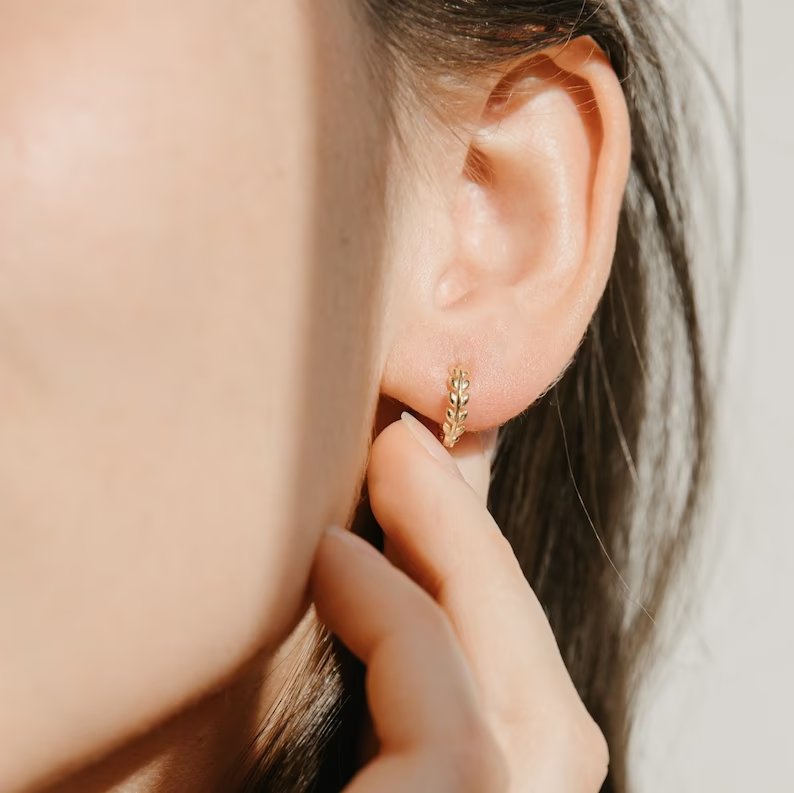 Golden Leaf Earrings