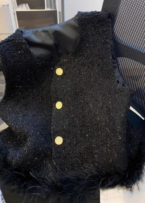 Handmade Mulberry O-neck Patchwork Waistcoat Sleeveless