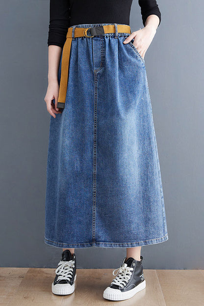 - Denim Skirt