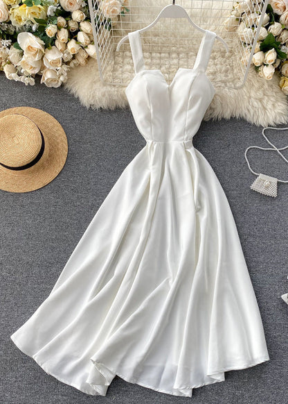 Slim Fit Green Cold Shoulder Cotton Spaghetti Strap Dress Sleeveless