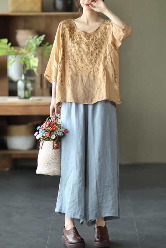 Summer Embroidered T-shirt