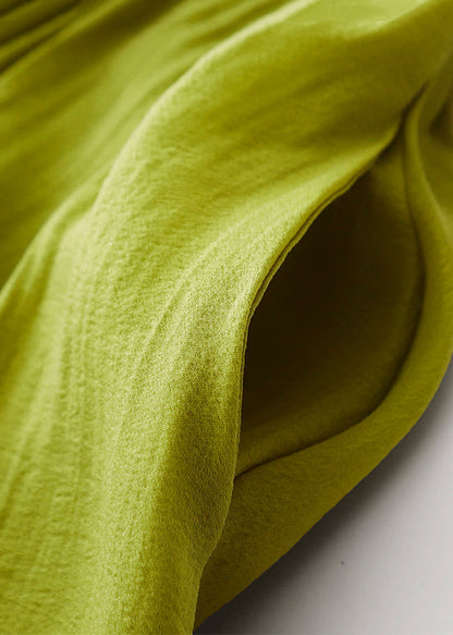 Grass Green Exra Large Hem Cotton Holiday Skirt Spring