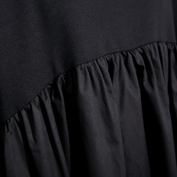 Purple Shift Dress Cotton Clothing Dress