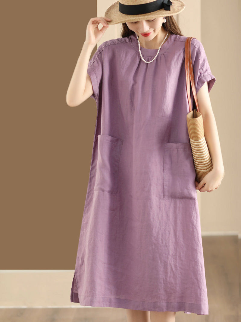 Summer Cotton Linen Dress