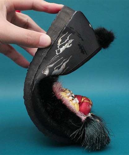 Style Splicing Tiger Head Shoes Embroidered Soft Sole