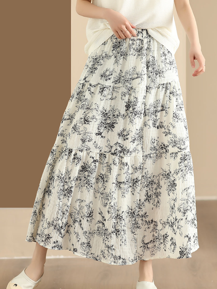 Summer Cotton Loose Skirt