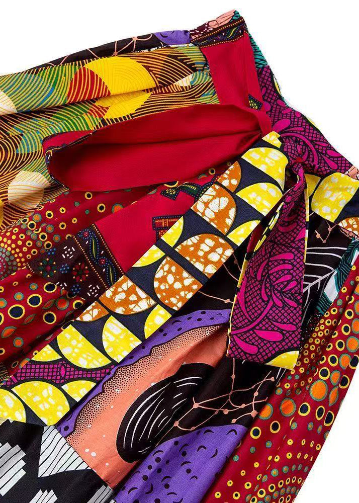 Style Print Cotton Straight Skirt Fall