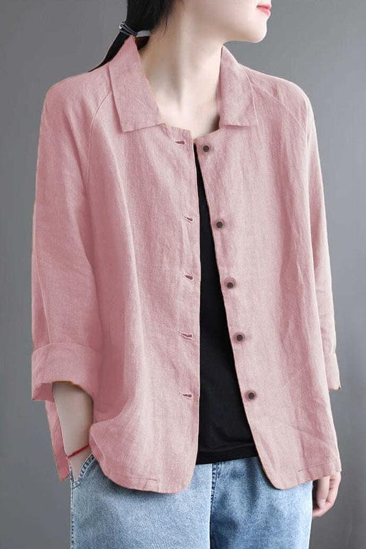 New All-match Cotton Linen Jacket