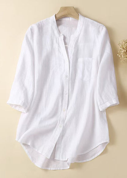 Pink Button Cotton Shirt Half Sleeve