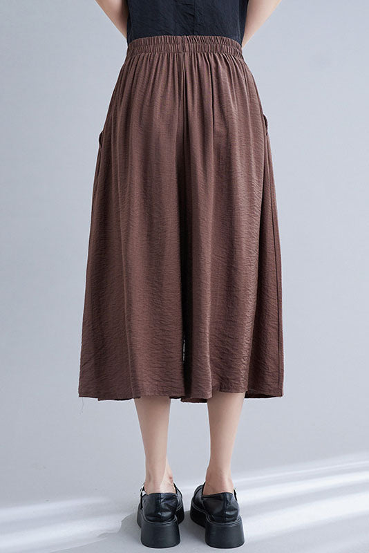 -summer Loose High Waist Cotton Wide Leg Pants