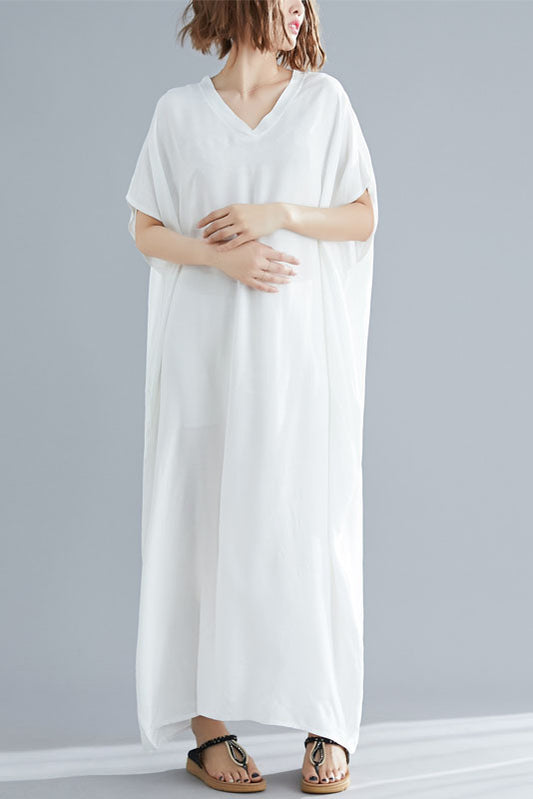 -new Style Short Sleeve Maxi Dress