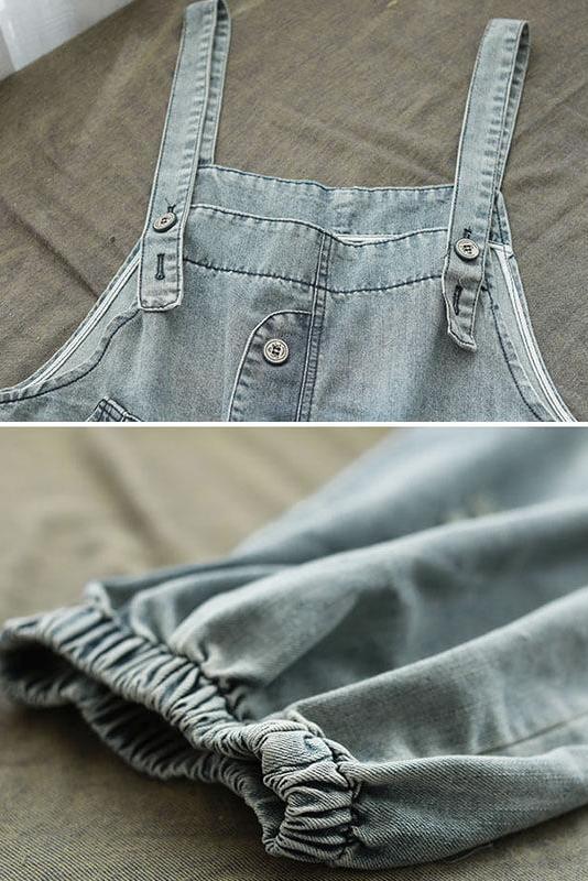 Denim Hole Jumpsuits Dungarees