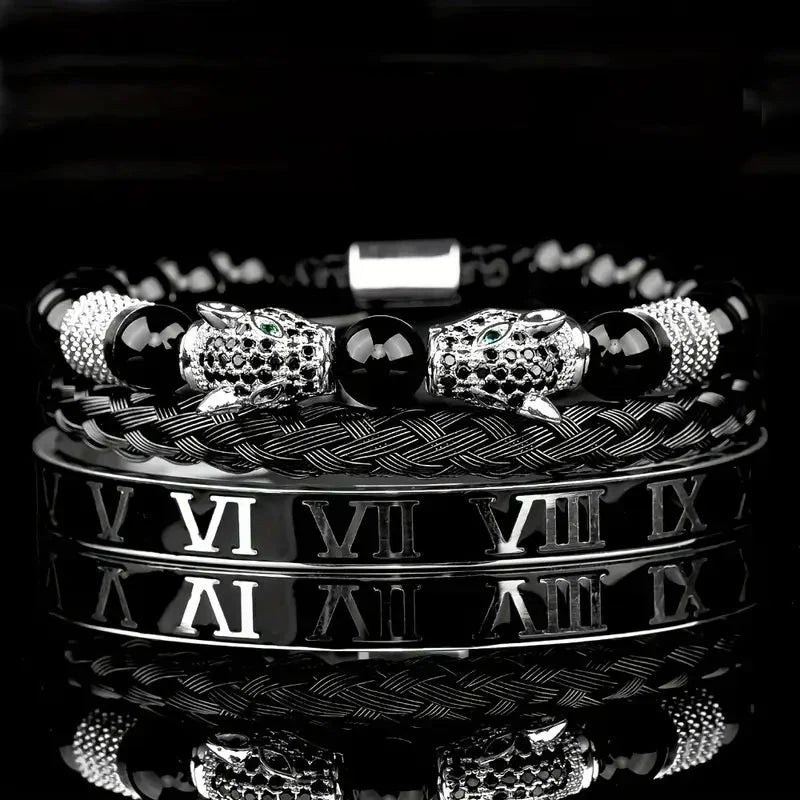 Double Leopard Head Bracelet Collection