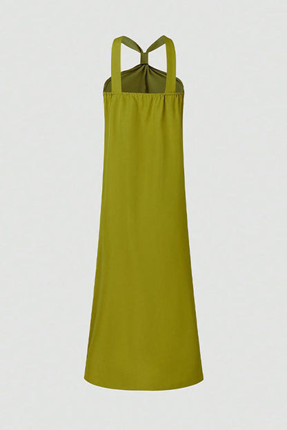 Simplicity Slit V Neck Sleeveless Dresses