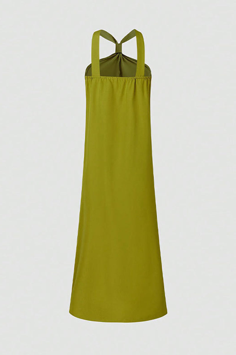 Simplicity Slit V Neck Sleeveless Dresses