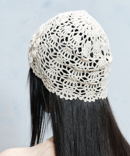 Summer New Flower Hollow Knitted Boonie Hat