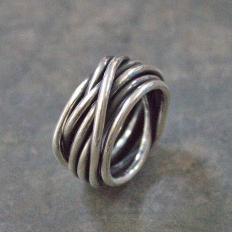 Silver Plated Layered Ring