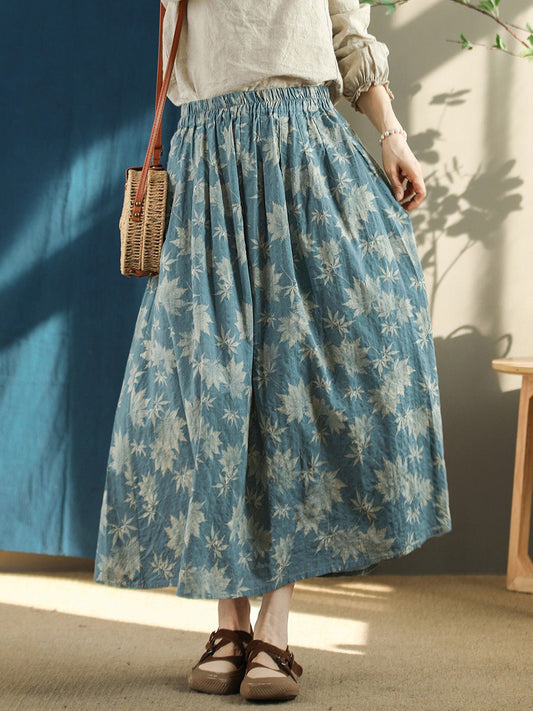 Elastic Waist Summer Loose Skirt