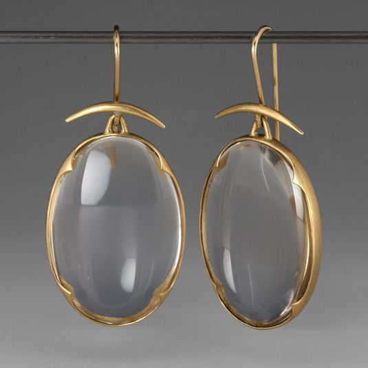 Crystal Golden Earrings