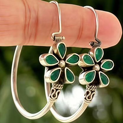 Blossom Grace Hoop Earrings