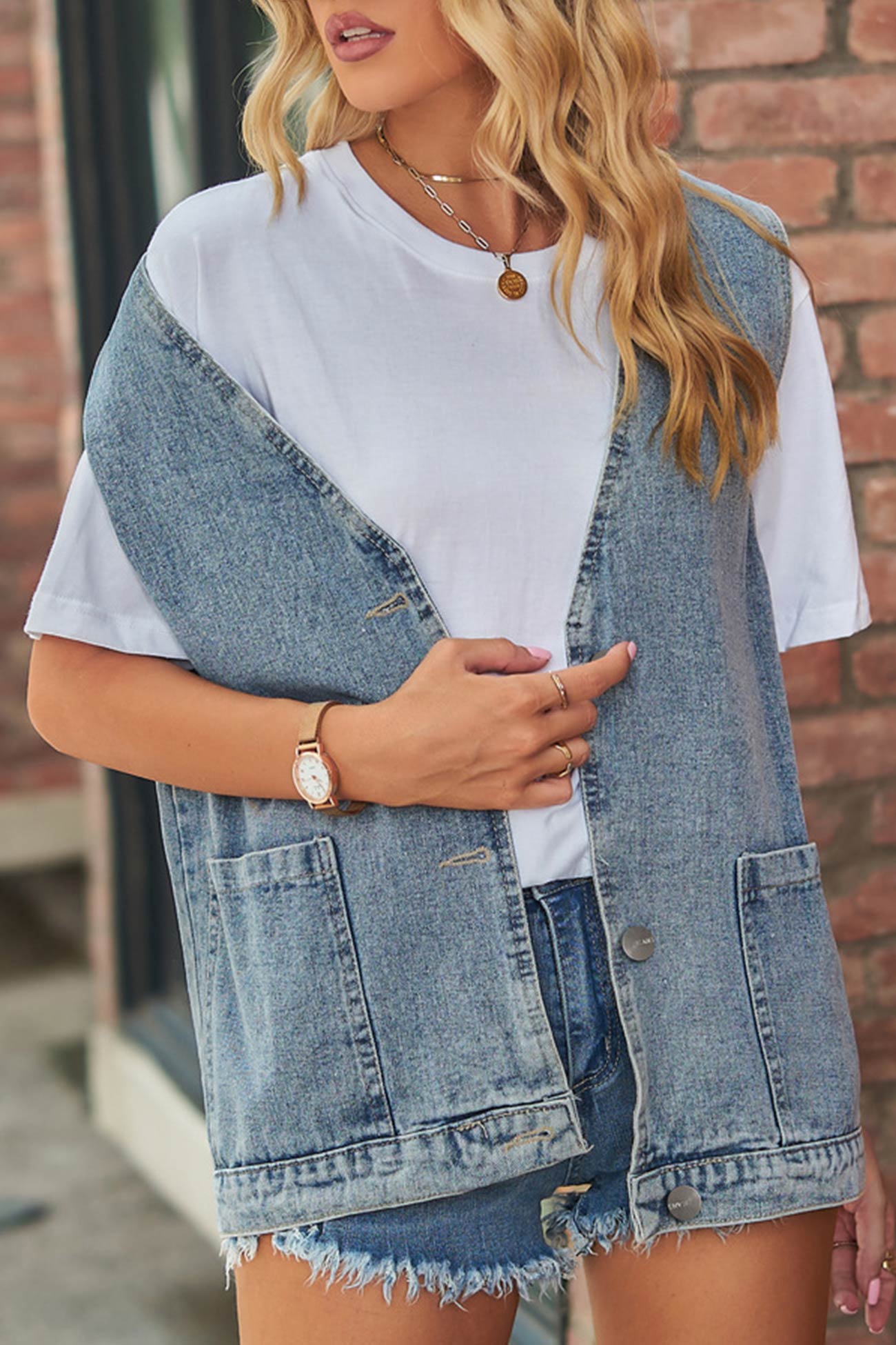 Button-down Denim Jacket