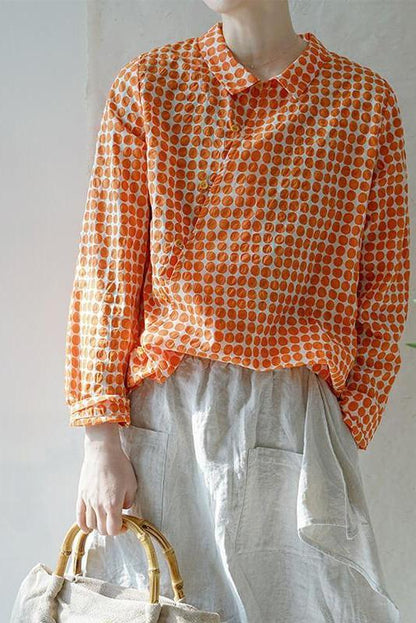 100% Cotton Spring Dots Shirt
